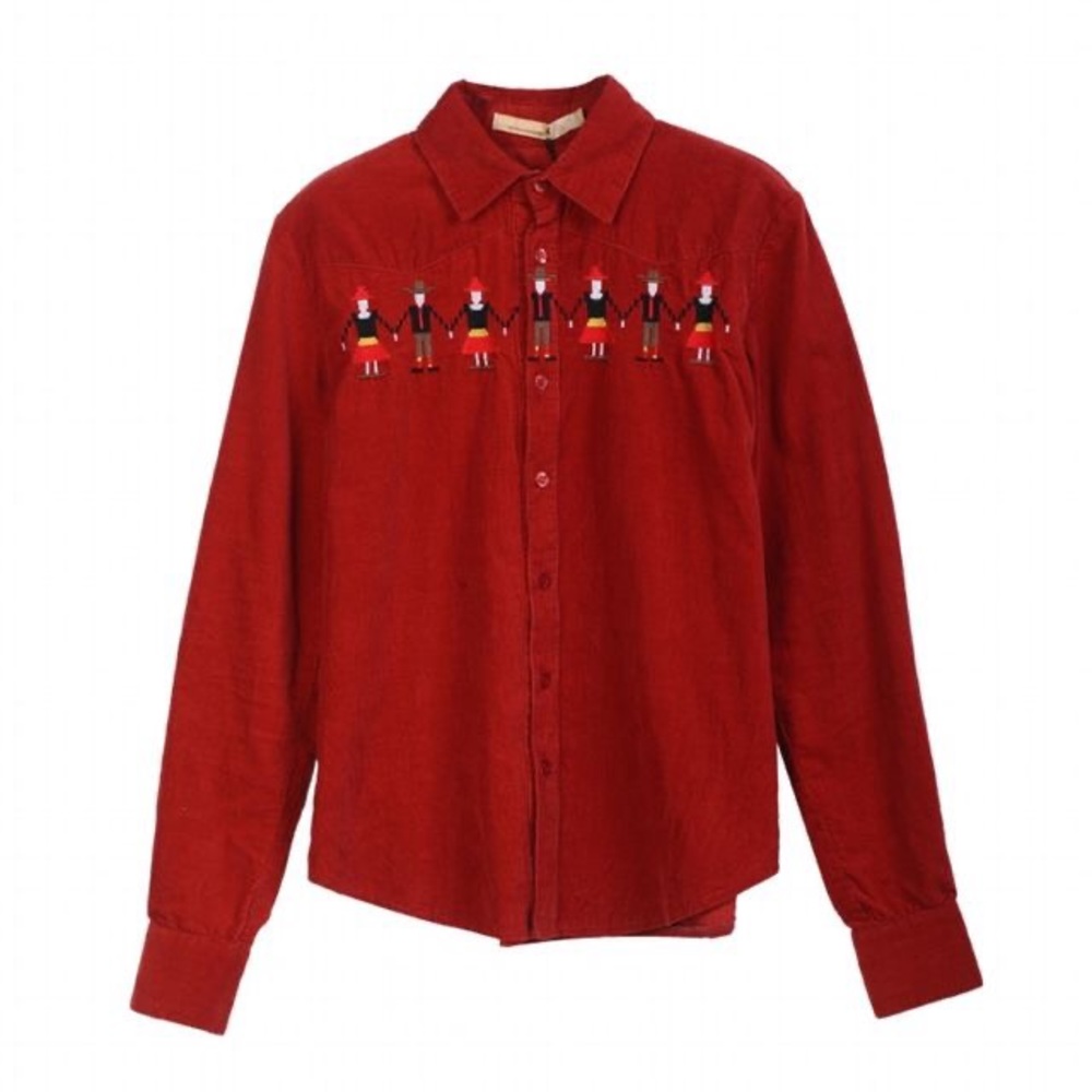 59 Seconds | Cute Figurines Shirt In Burgundy